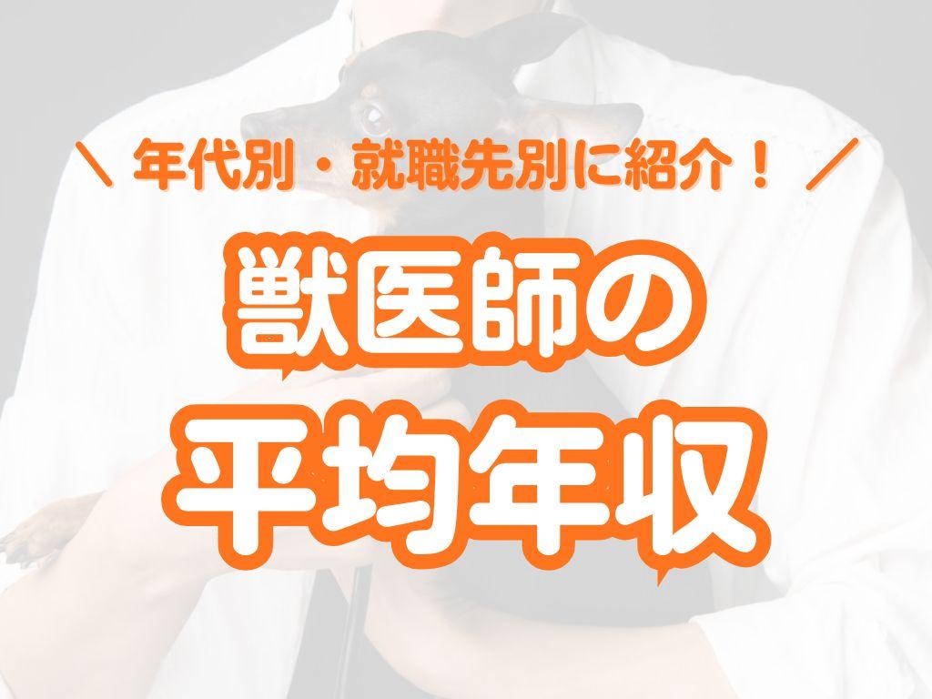 獣医師の平均年収は？年齢別・就職先別の平均賃金も紹介